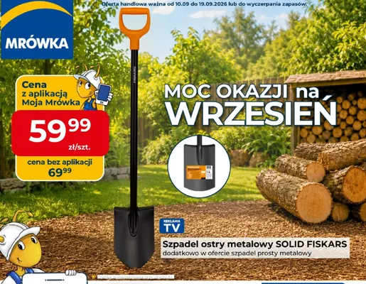 Szpadel ostry metalowy Solid Fiskars promocja w PSB Mrówka