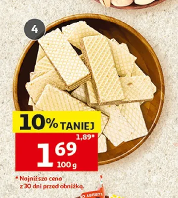 Wafle kakaowe promocja w Auchan