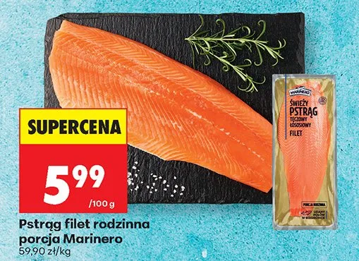Pstrąg filet rodzinna porcja promocja w Biedronka