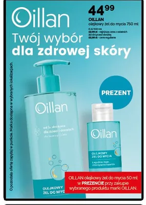 Olejkowy żel do mycia Oillan promocja w Ziko Dermo