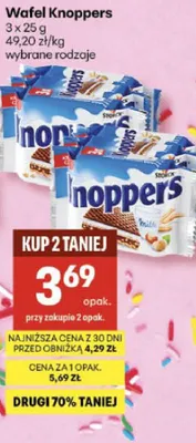 Wafel Knoppers promocja w Delikatesy Centrum