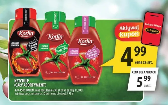 Ketchup Kotlin z piekła rodem promocja w Arhelan