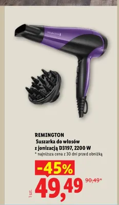 Suszarka do włosów Remington D3197 promocja w Lidl