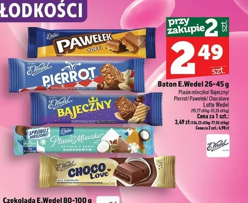 Baton E.Wedel Choco Love promocja w TOPAZ