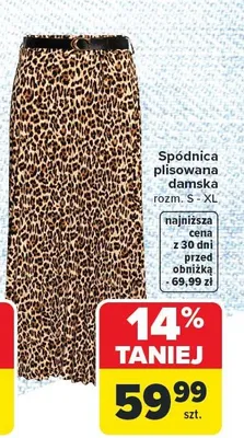 Spódnica plisowana damska promocja w Carrefour