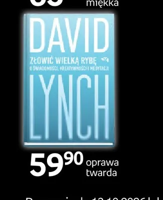 Książka Złowić wielką rybę David Lynch promocja w Empik