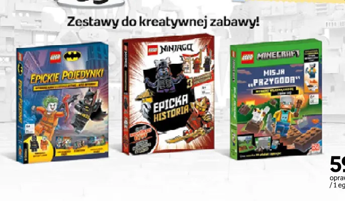 Książka Zestaw do kreatywnej zabawy Ninjago Epicka historia LEGO promocja w Empik