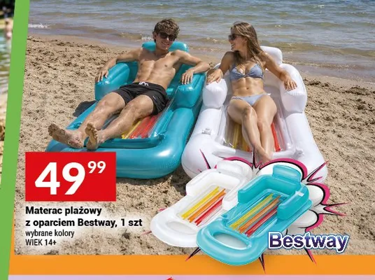 Materac plażowy z oparciem Bestway promocja w Twój Market