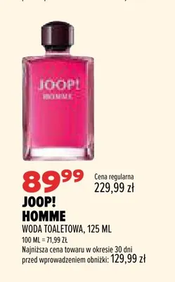 Woda toaletowa Joop! Homme promocja w Drogerie Natura