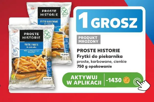 Frytki do piekarnika cienkie Proste Historie promocja w Kaufland