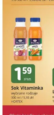 Sok Vitaminka truskawka promocja w Marketvita