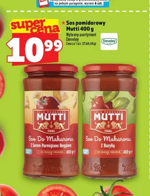 Sos do makaronu z serem Parmigiano Reggiano Mutti promocja w TOPAZ