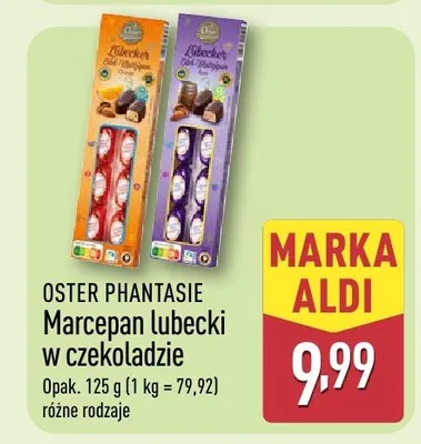 Marcepan lubecki w czekoladzie promocja w Aldi