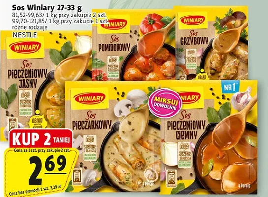Sos Winiary grzybowy Nestle promocja w Prim Market