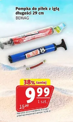 Pompka do piłek z igłą długości 29cm BEMAG promocja w Prim Market