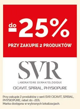 Kosmetyki SVR Cicavit, Spirial, Physiopure promocja w Ziko Dermo