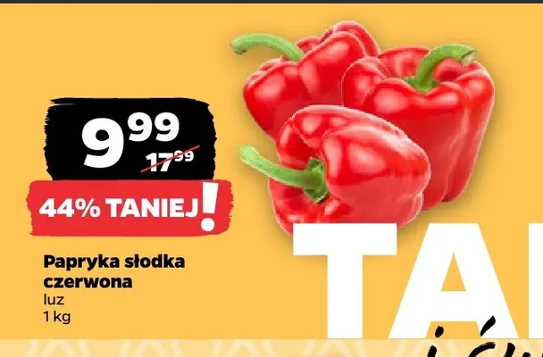 Papryka słodka czerwona promocja w Netto