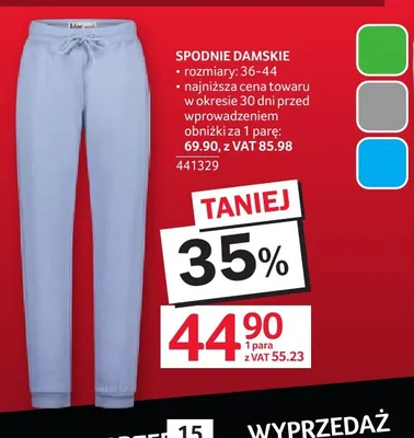 Spodnie damskie promocja w Selgros