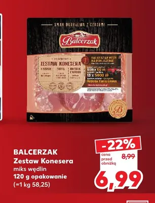 Zestaw Konesera miks wędlin Balcerzak promocja w Kaufland