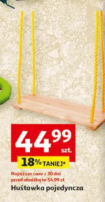 Huśtawka pojedyncza promocja w Auchan