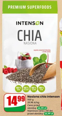 Nasiona chia Intenson promocja w Dino