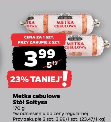 Metka cebulowa Stół Sołtysa promocja