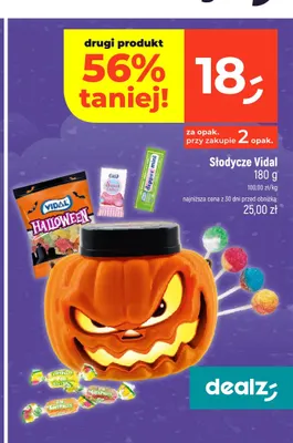 Słodycze Vidal Halloween promocja w Dealz