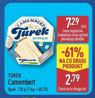 Ser Camembert Naturalny Turek promocja w Aldi