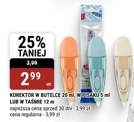 Korektor w butelce promocja w bi1