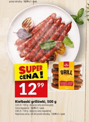 Kiełbaski grillówki Białecki promocja w Twój Market