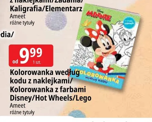 Kolorowanka według kodu z naklejkami Ameet promocja w Leclerc