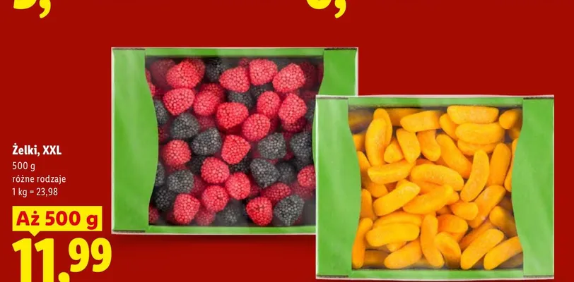 Żelki XXL banany Sweet Corner promocja w Lidl