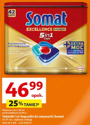 Tabletki lub kapsułki do zmywarki promocja w Auchan