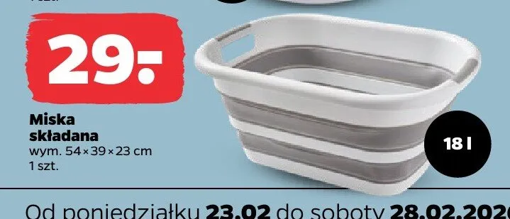 Miska składana promocja w Netto