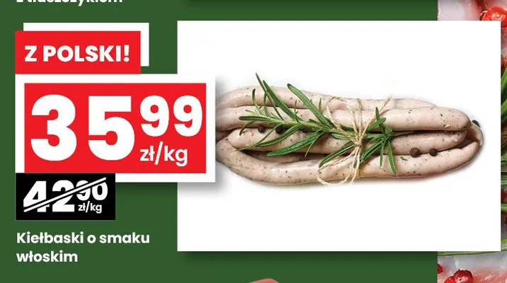 Kiełbaski o smaku włoskim promocja w emma MARKET