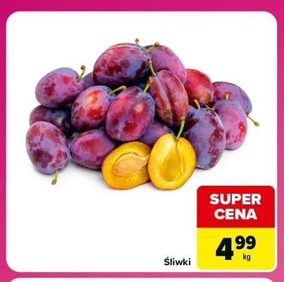 Śliwki promocja w Carrefour Market