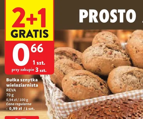 Bułka sznytka wieloziarnista Reva promocja w Intermarche