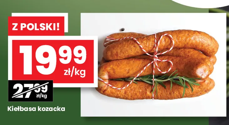 Kiełbasa kozacka promocja w emma MARKET