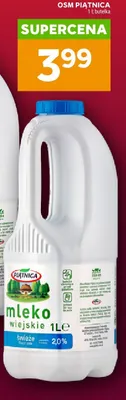 Mleko wiejskie 2% OSM Piątnica promocja w Stokrotka