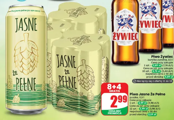 Piwo Jasne Że Pełne promocja w Dino