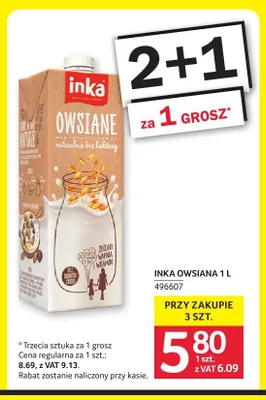 Napój owsiany Inka promocja w Selgros
