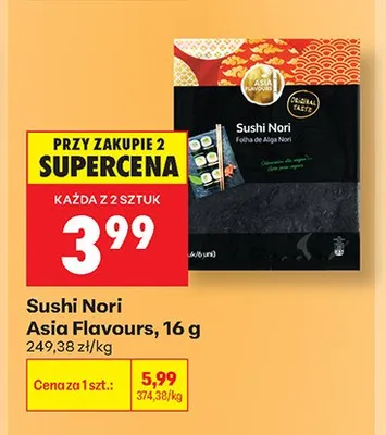 Sushi Nori Asia Flavours promocja w Biedronka
