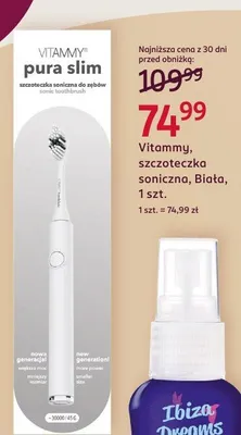 Szczoteczka soniczna biała promocja w Rossmann