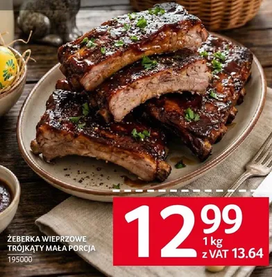 Żeberka wieprzowe trójkąty mała porcja promocja w Selgros