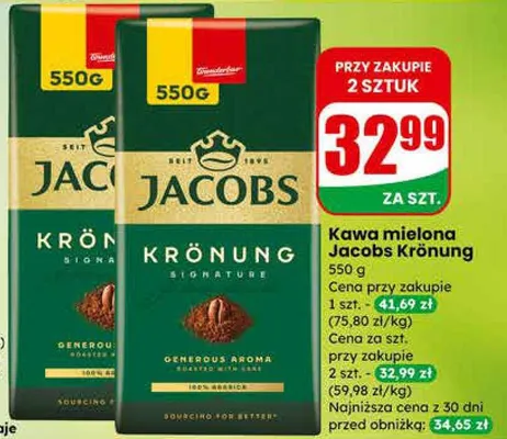 Kawa mielona Krönung promocja w Dino