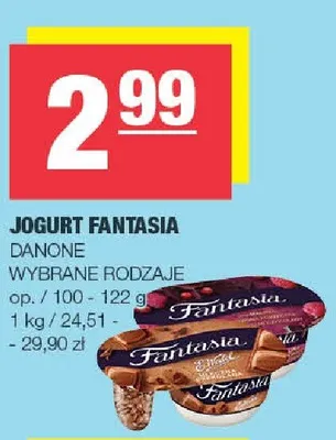 Jogurt Fantasia Danone wybrane rodzaje promocja w SPAR