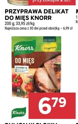Przyprawa Delikat do mięs Knorr promocja w Stokrotka