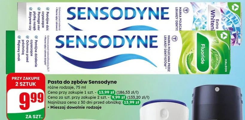 Pasta do zębów różne rodzaje promocja w Dino