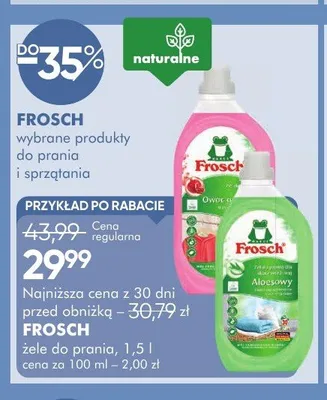 Żele do prania FROSCH promocja w Super-Pharm