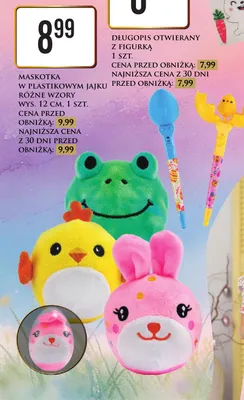 Maskotka w plastikowym jajku różne wzory promocja w Dino